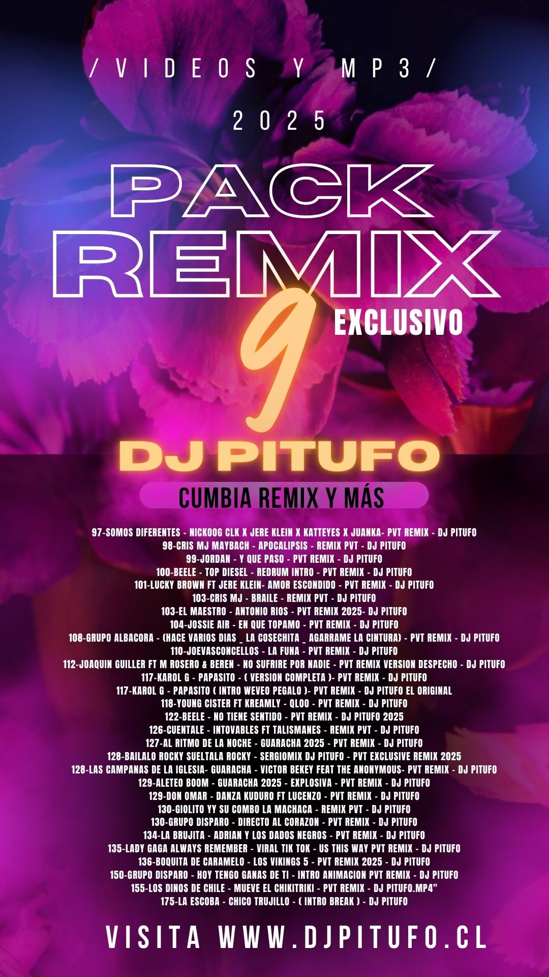 TAPA PACK 9 - DJ PITUFO 2025