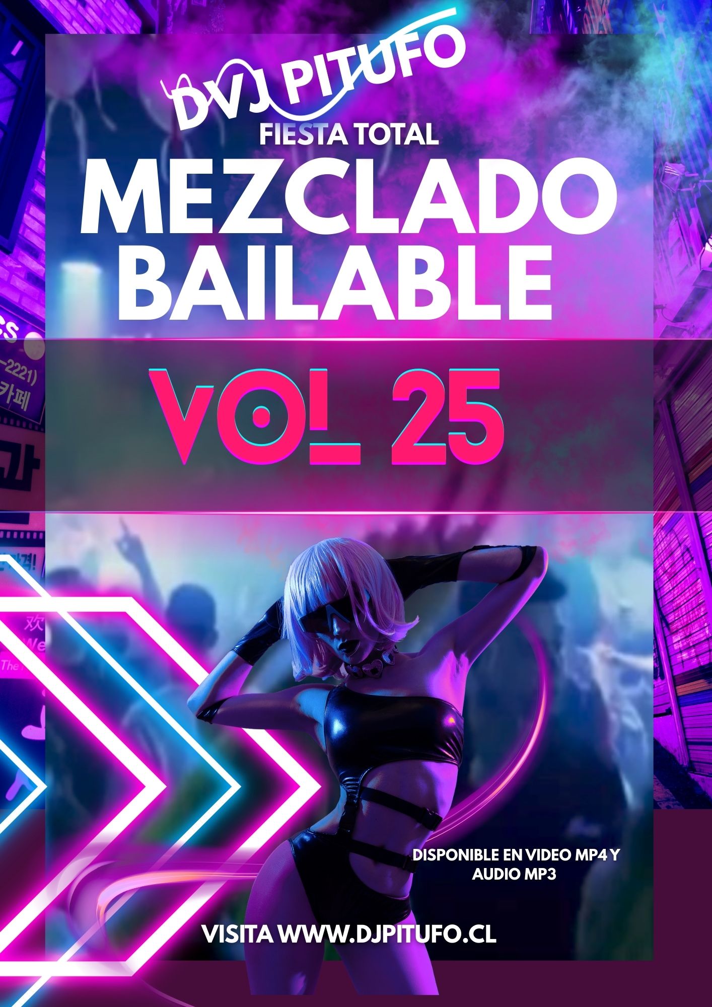 TAPA MZCLADO BAILABLE VOL 25 - DVJ PITUFO